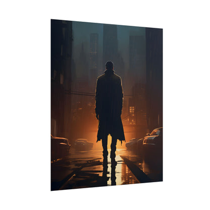 Urban Fantasy Detective: Serious Investigator Artwork - Poster