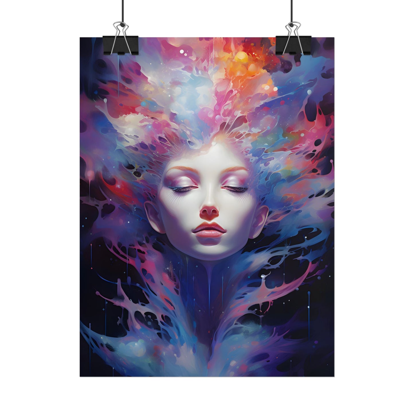 Otherworldly Celestial Dreams: Impressionistic Art Gallery - Poster