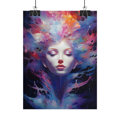 Otherworldly Celestial Dreams: Impressionistic Art Gallery - Poster