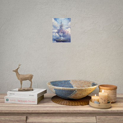 Floating Fantasy City: Celestial Digital Art - Poster