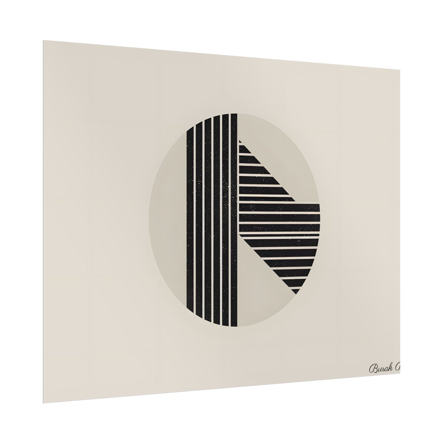 Modern Minimalist Poster: Bold Typography and Geometric Forms - Poster
