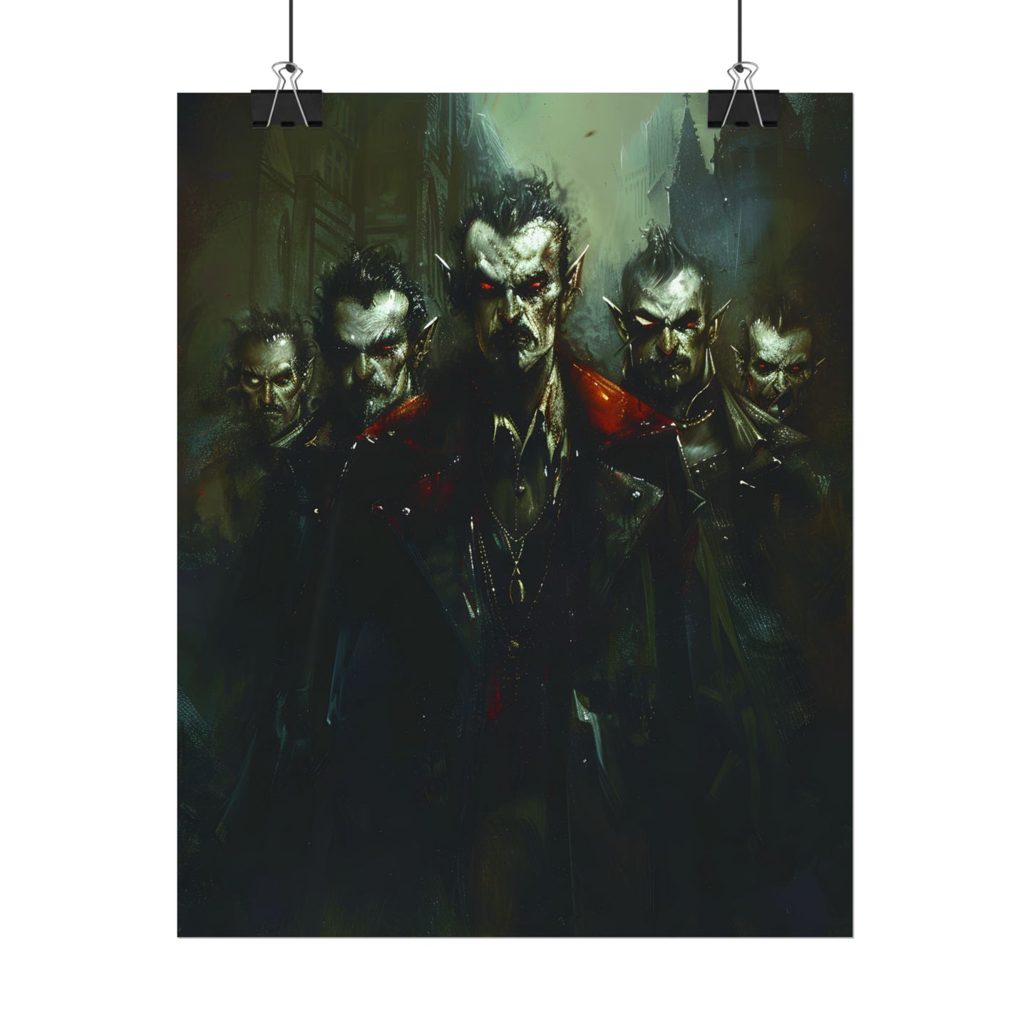Gothic Vampires: Dark Fantasy Artwork - Poster