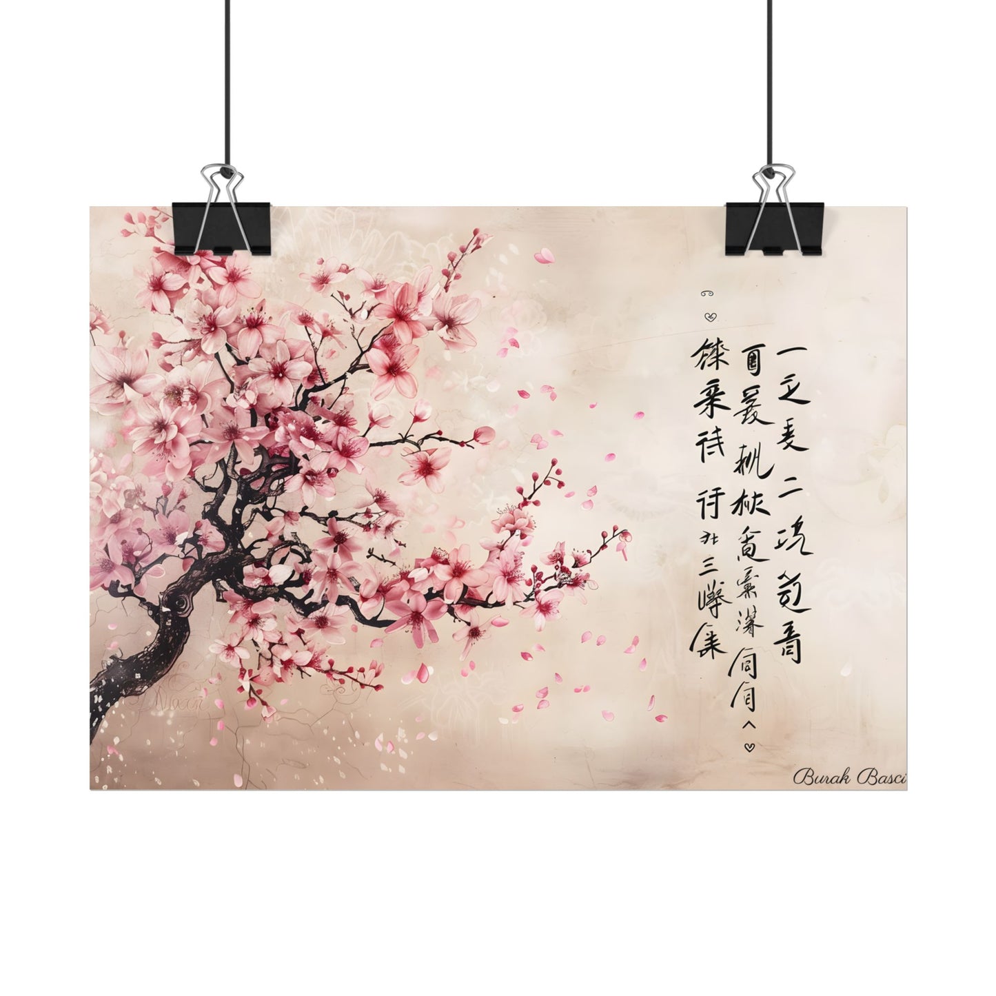 Elegant Cherry Blossom: Japanese Art Photography - Poster
