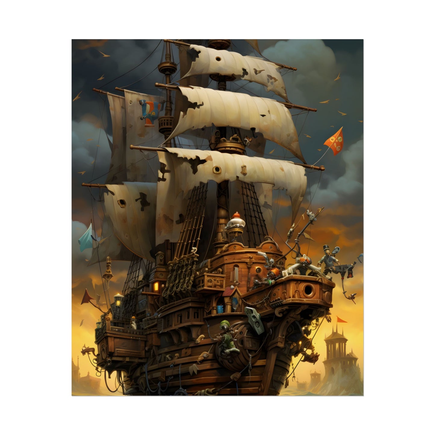 Swashbuckling Time Travelers: Maritime Adventure - Poster
