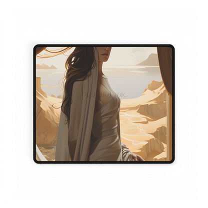 Artistic Book Cover: Unique Perspective - Desk Mat