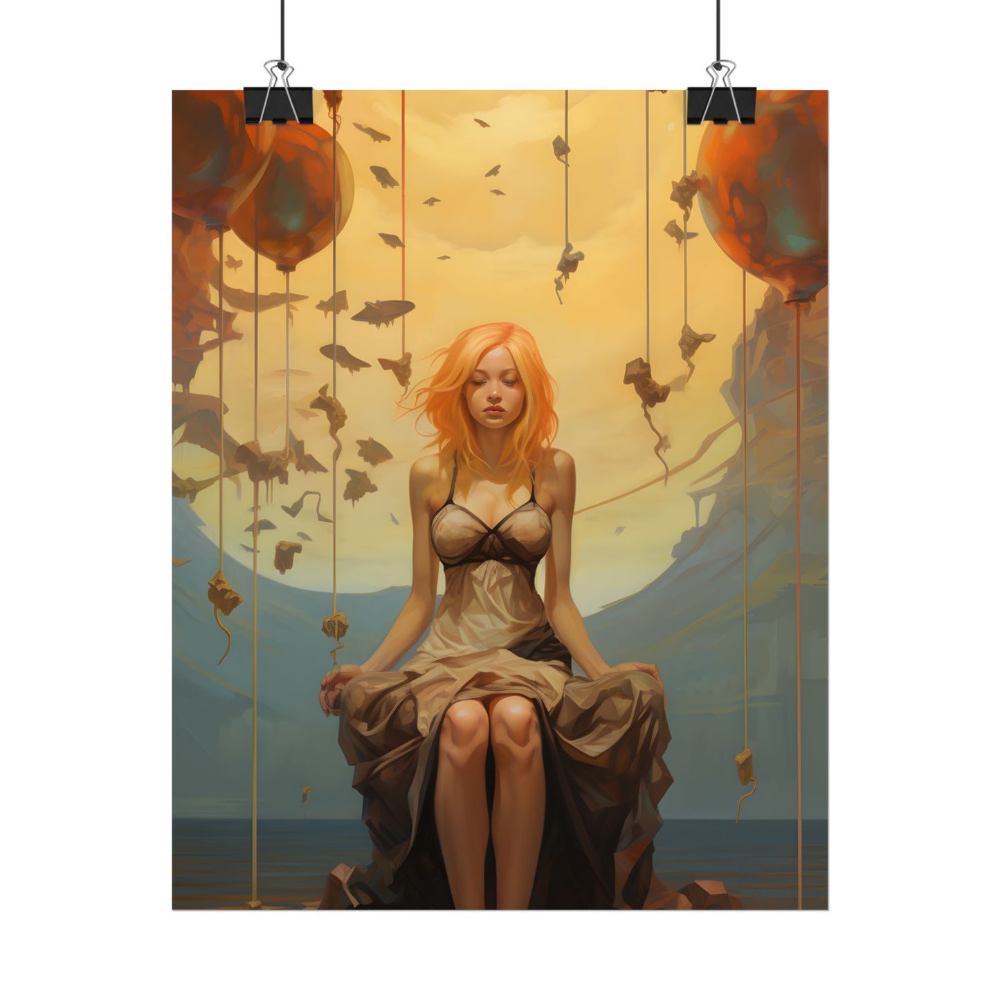 Leg Study in Natural Light: Dark Art Photography - Poster