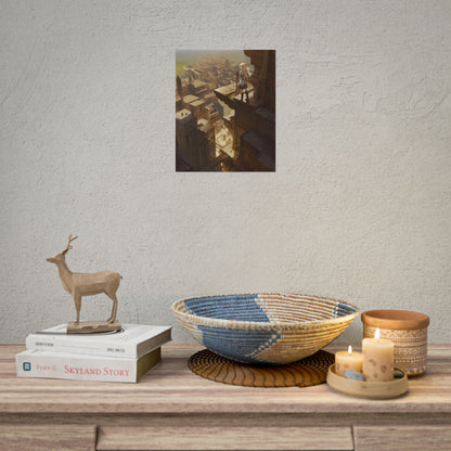 Peaceful Moments: Birds Soar High in Tranquility - Poster