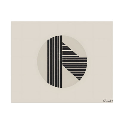 Modern Minimalist Poster: Bold Typography and Geometric Forms - Poster