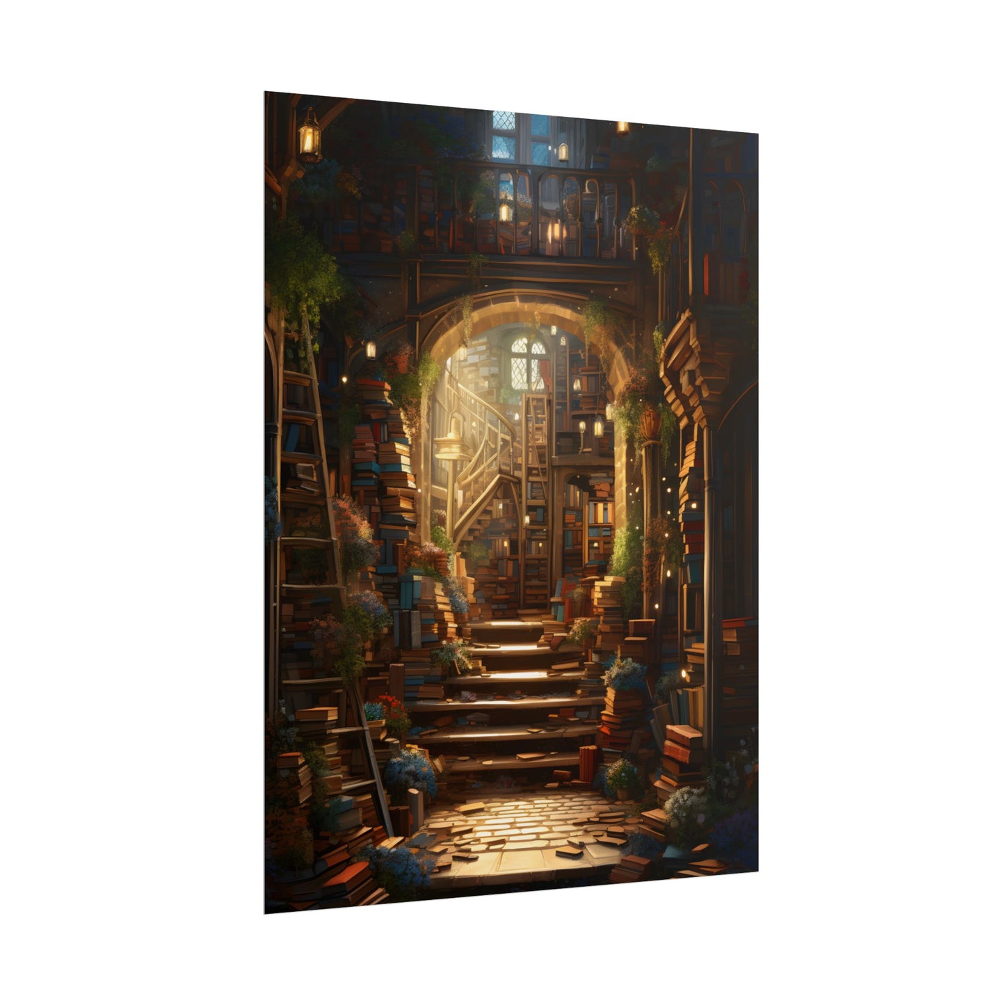 Magical Bookshop: Cozy Artwork of a Charming Bookshop - Poster