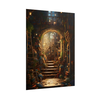 Magical Bookshop: Cozy Artwork of a Charming Bookshop - Poster