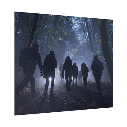 Mysterious Forest Adventure: Exploring with Courage - Poster