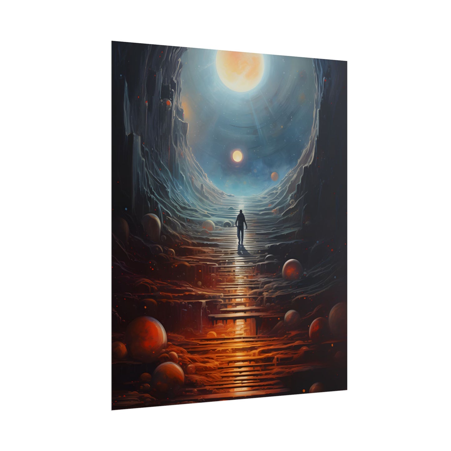 Cosmic Quest: Space Explorer Embarks on an Intergalactic Odyssey - Artwork - Poster