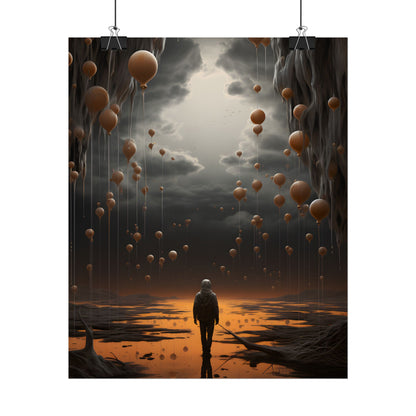 Freedom in Nature: Casual Outdoor Portrait - Poster