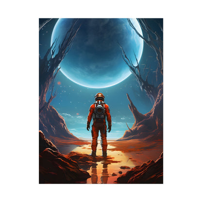 Futuristic Wilderness Explorer - Poster
