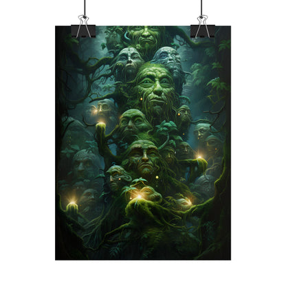 Mystical Ancient Forest Guardians: Natural Artwork - Poster