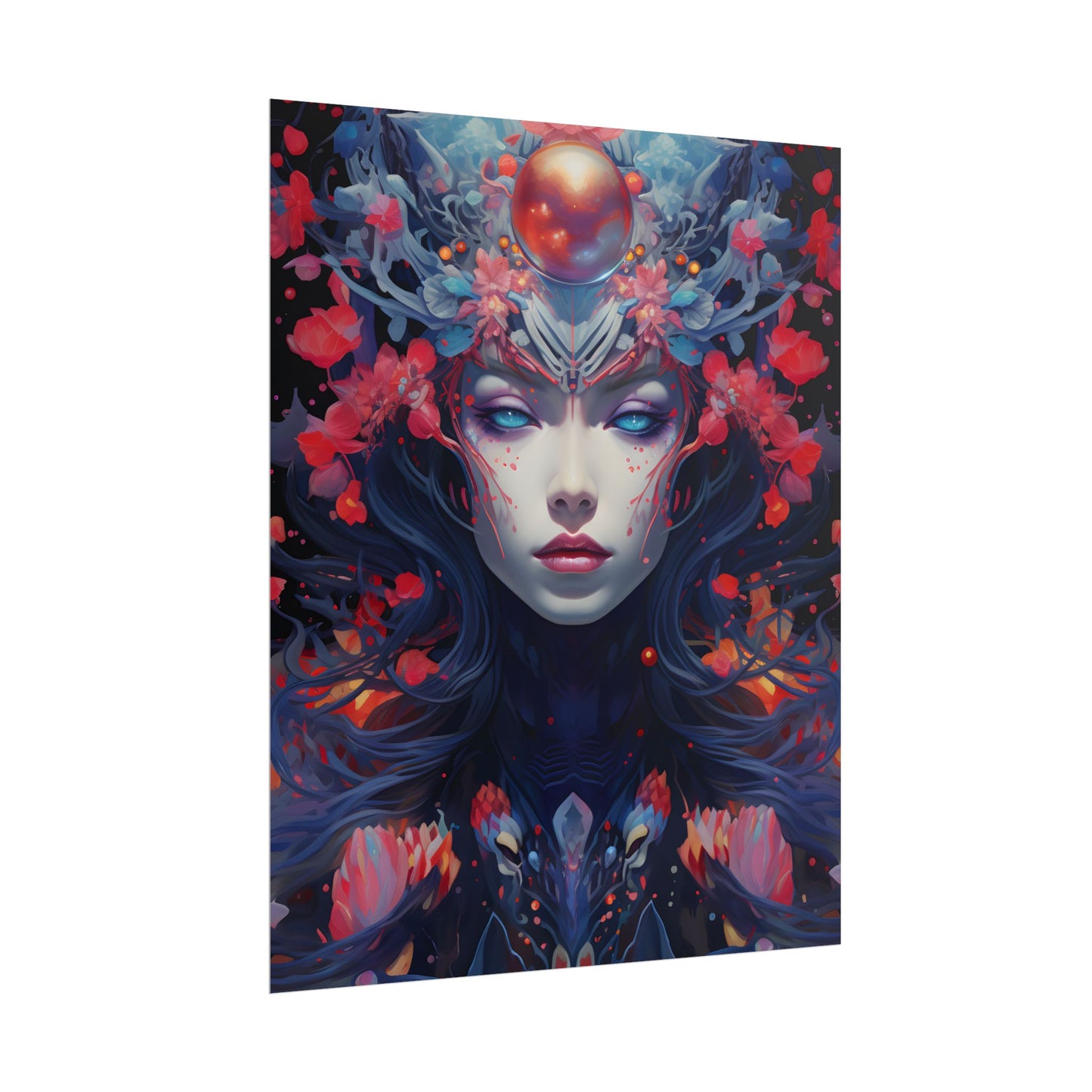Otherworldly Celestial Dreams: Starry Night Artwork - Poster