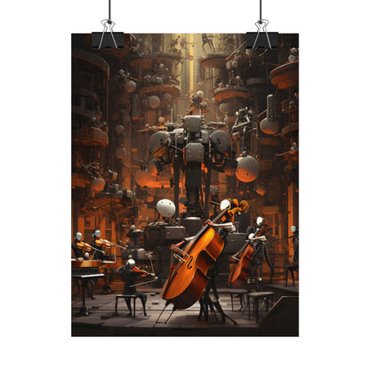 6 Sentient Robot Musicians: A Symphony of Artistic Expression - Poster