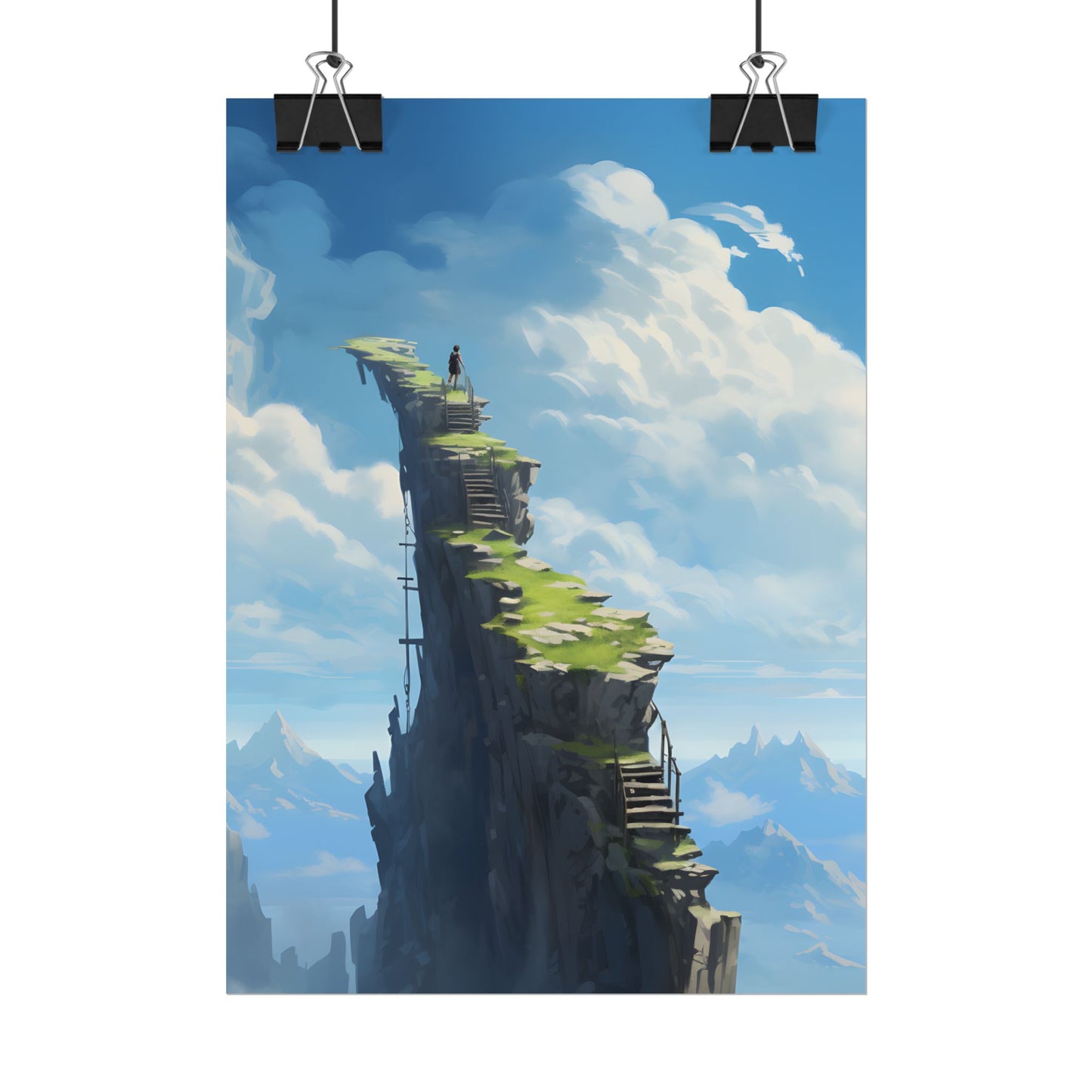 Beautiful Outdoor Moment: A Serene Person in Nature - Poster