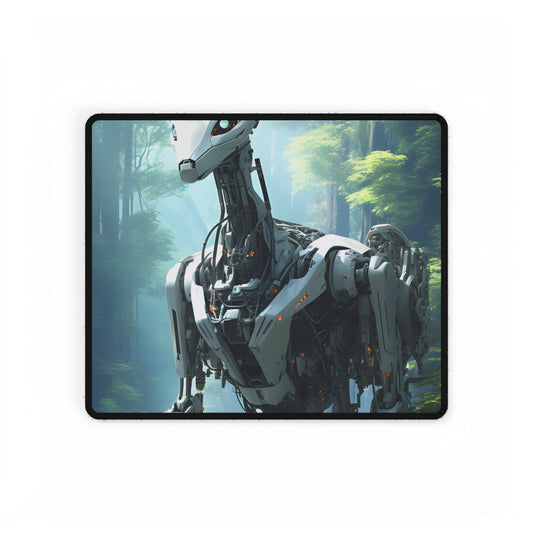 Haven for Wild Animals: A Safe Space Managed by Artificial Intelligence - Artwork - Desk Mat