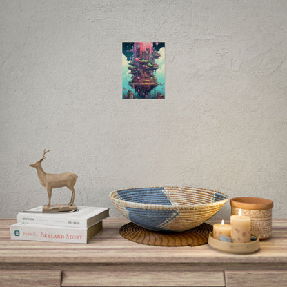 Gamified Pixelated Cyber-Pets: Colorful Digital Art - Poster