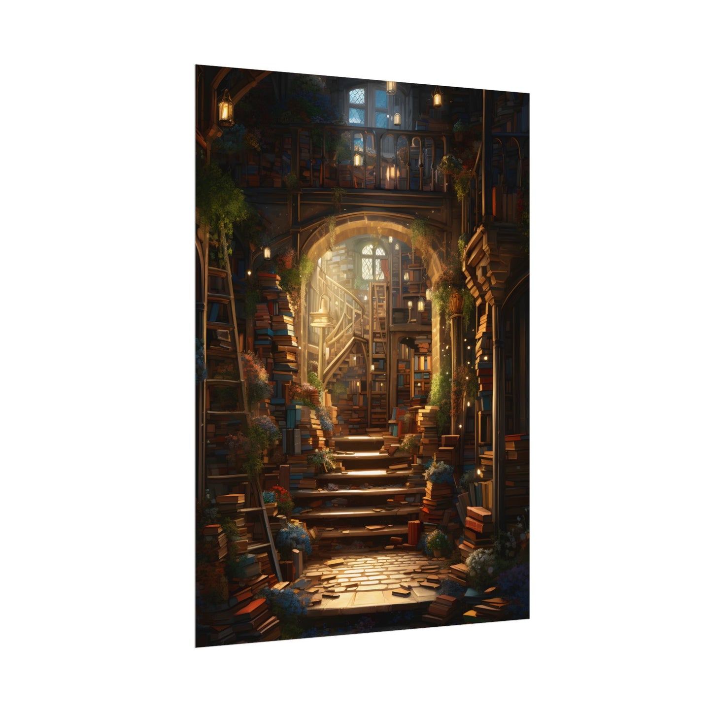 Magical Bookshop: Cozy Artwork of a Charming Bookshop - Poster