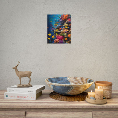 Underwater Paradise: A Sanctuary of Vibrant Marine Life - Artwork - Poster