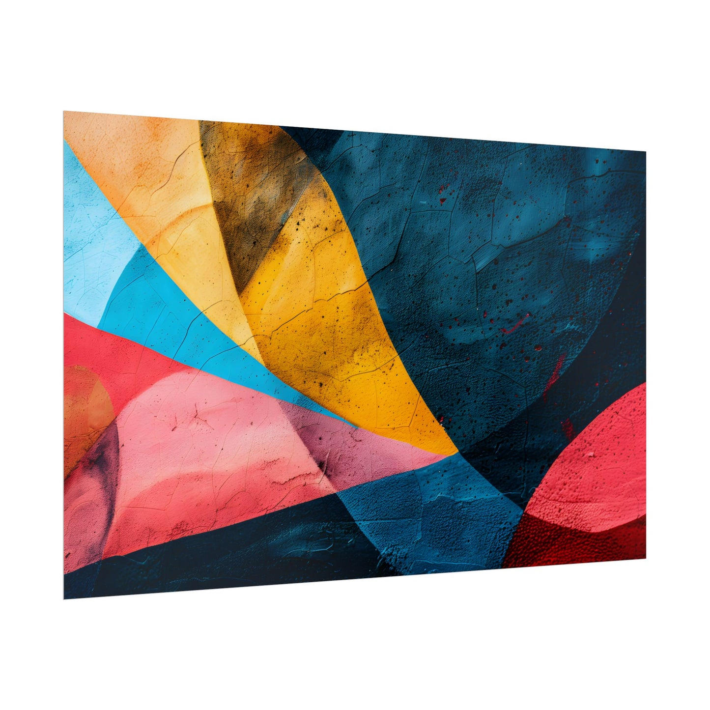 Vibrant Abstract Textured Design: Colorful Artwork - Poster