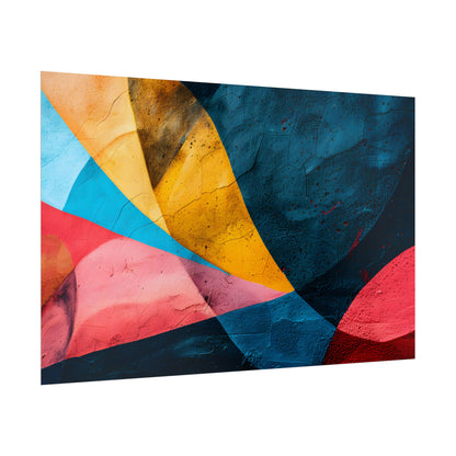 Vibrant Abstract Textured Design: Colorful Artwork - Poster