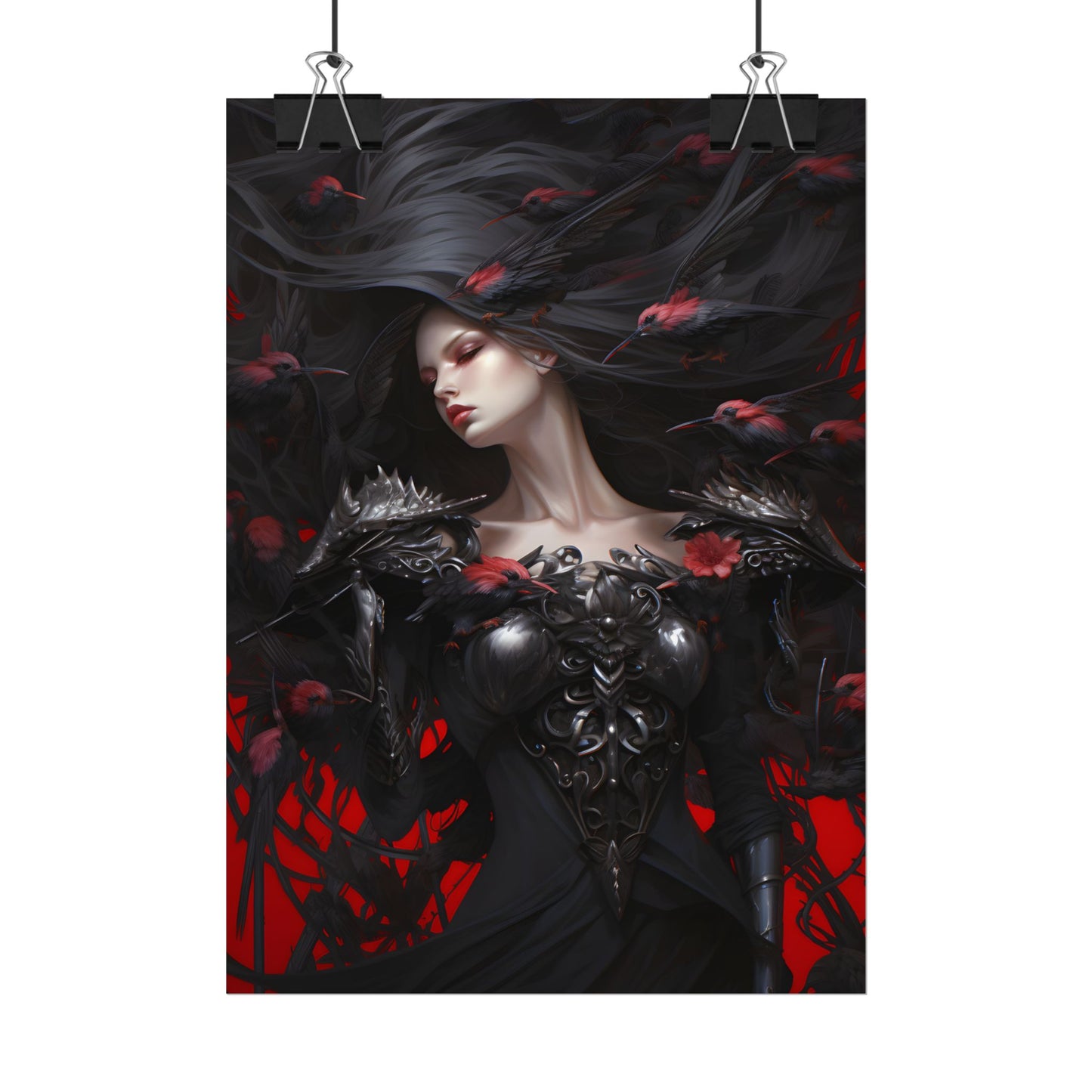 Enigmatic Songbird: Nature's Guardian Art - Poster