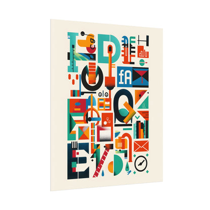 Colorful Infographic: Statistics Explained with Letter L - Poster