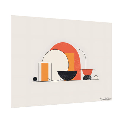 Minimalist Digital Product Design: Bold Block Artwork - Poster