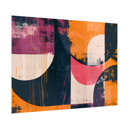 Vibrant Abstract Geometries: Colorful Artwork in Bold Shades - Poster