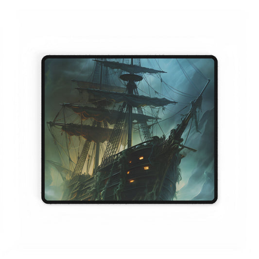 Ghostly Pirate Ship: Mysterious Sailing Adventure - Desk Mat