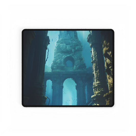 Lost Underwater Civilization: Ancient City Artwork - Desk Mat