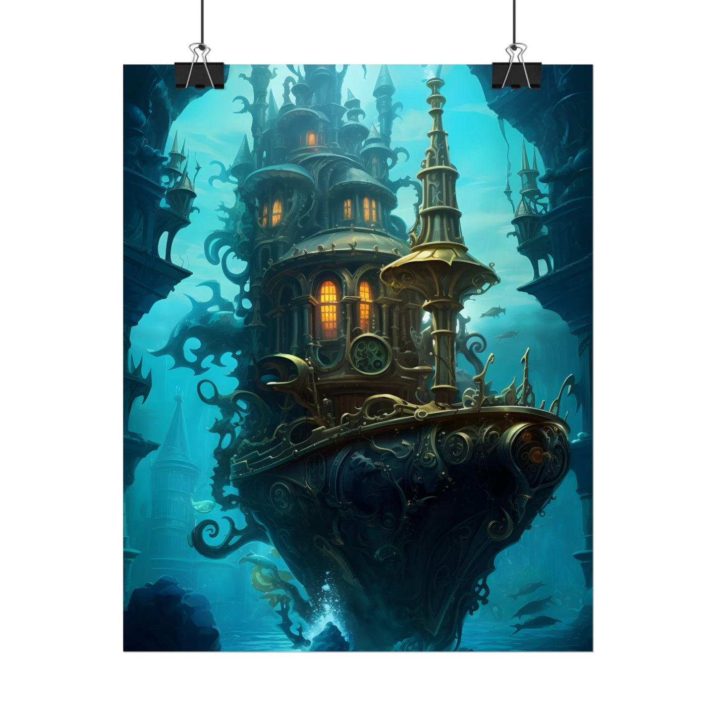 Steampunk Dive: Explore Captain Nemos Nautilu - Poster