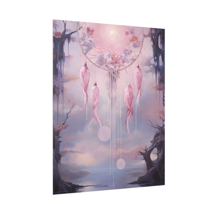 Ethereal Dreamcatcher Realm: Surreal Dreamscape Art - Poster