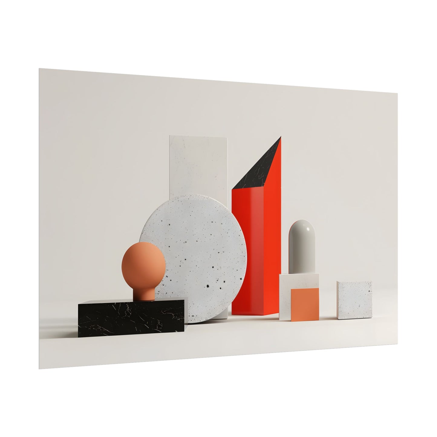 Minimalist Geometric Design: Modern Accessory Artwork - Poster