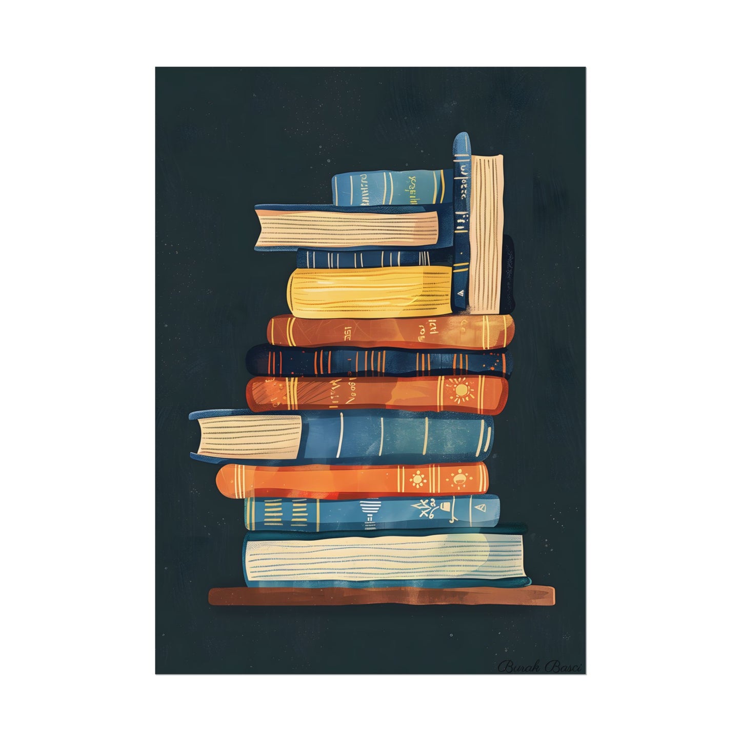 Custom Book Art: Literary Illustration - Poster
