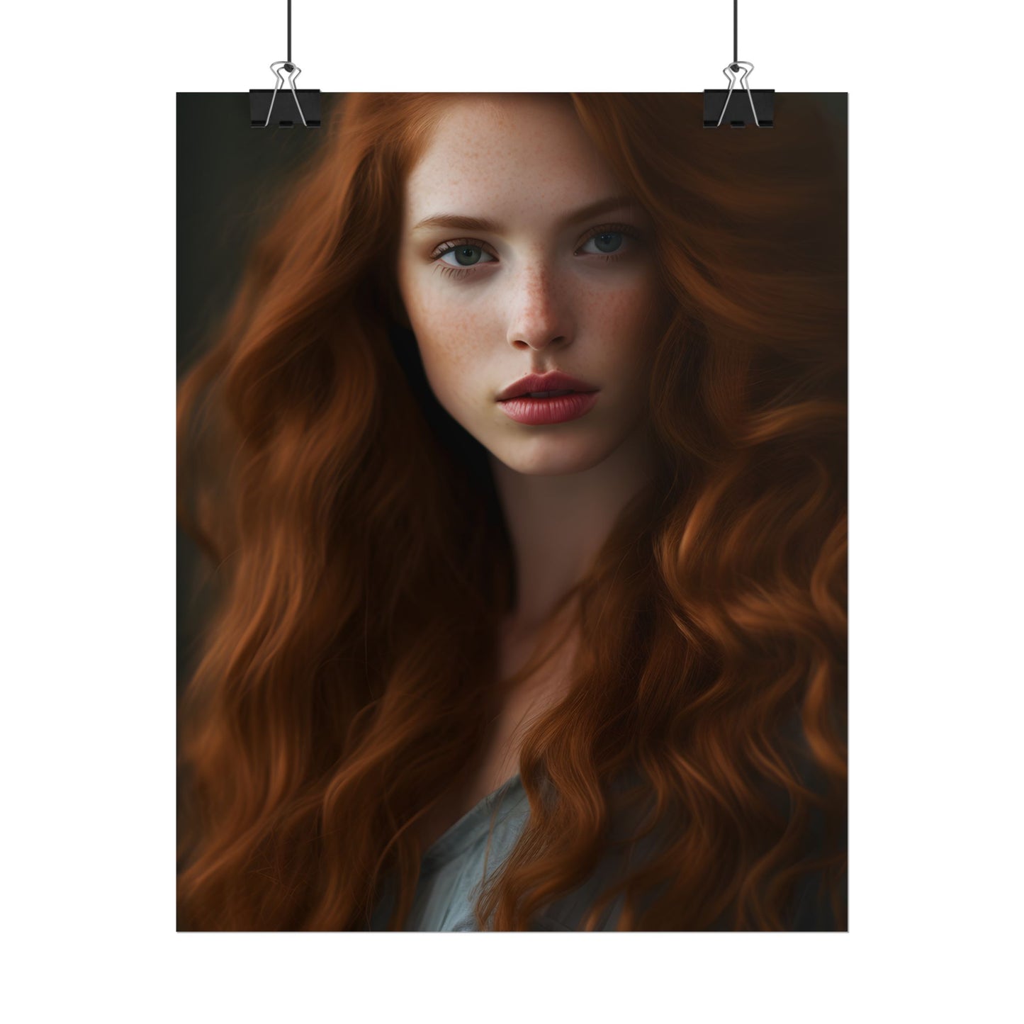 Redheaded Woman: Natural Beauty - Poster
