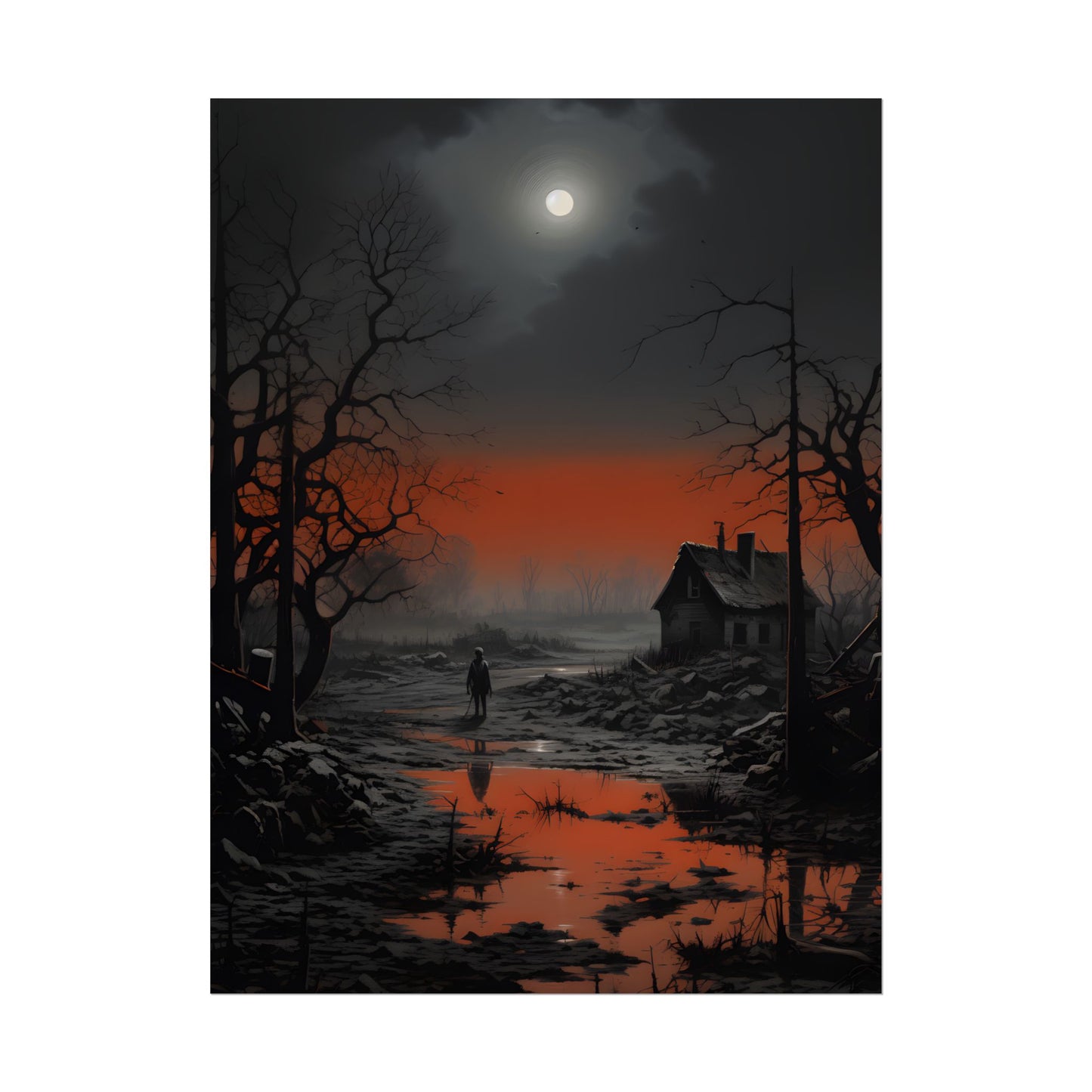 Daytime City Portrait: Outdoors Artwork - Poster