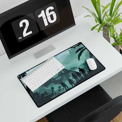 Heroic Night Digital Art: Starry Skies Adventure - Desk Mat
