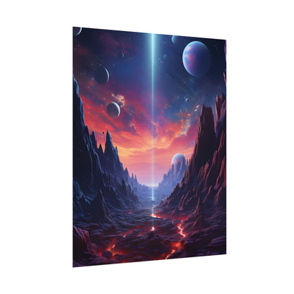 Black Hole Odyssey: A Massive Planet in Space - Poster