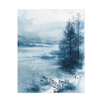Peaceful Serenity: Winding River and Forest Reflections - Poster