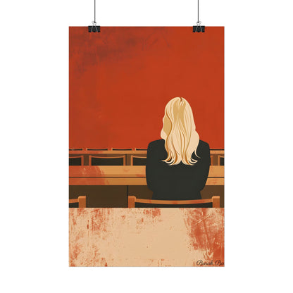 Minimalist Portrait: Blonde Woman in 20[4] Batch Poster Art - Poster