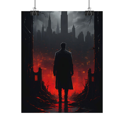 Urban Fantasy Detective: City Streets Mystery Artwork - Poster