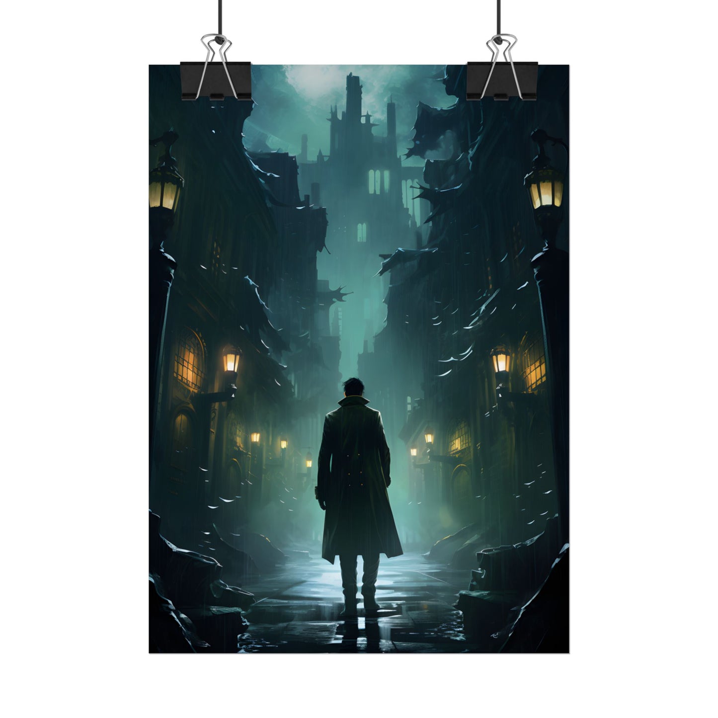 Urban Noir Detective: Mystery Solving Artwork - Poster