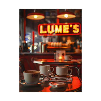 Retro Kitchen Diner: Vintage Artwork from Lukes - Poster