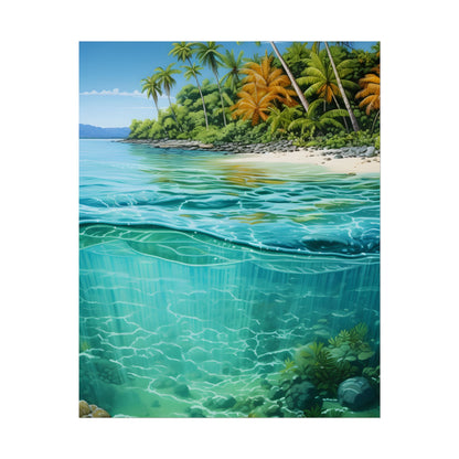 Tropical Island Paradise: Serene Natural Beauty - Poster