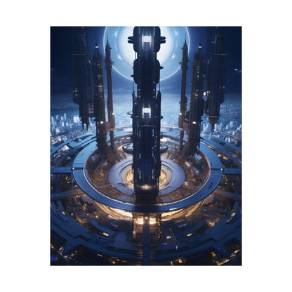 Massive Space Station: A Complex Oasis in Outer Space - Poster