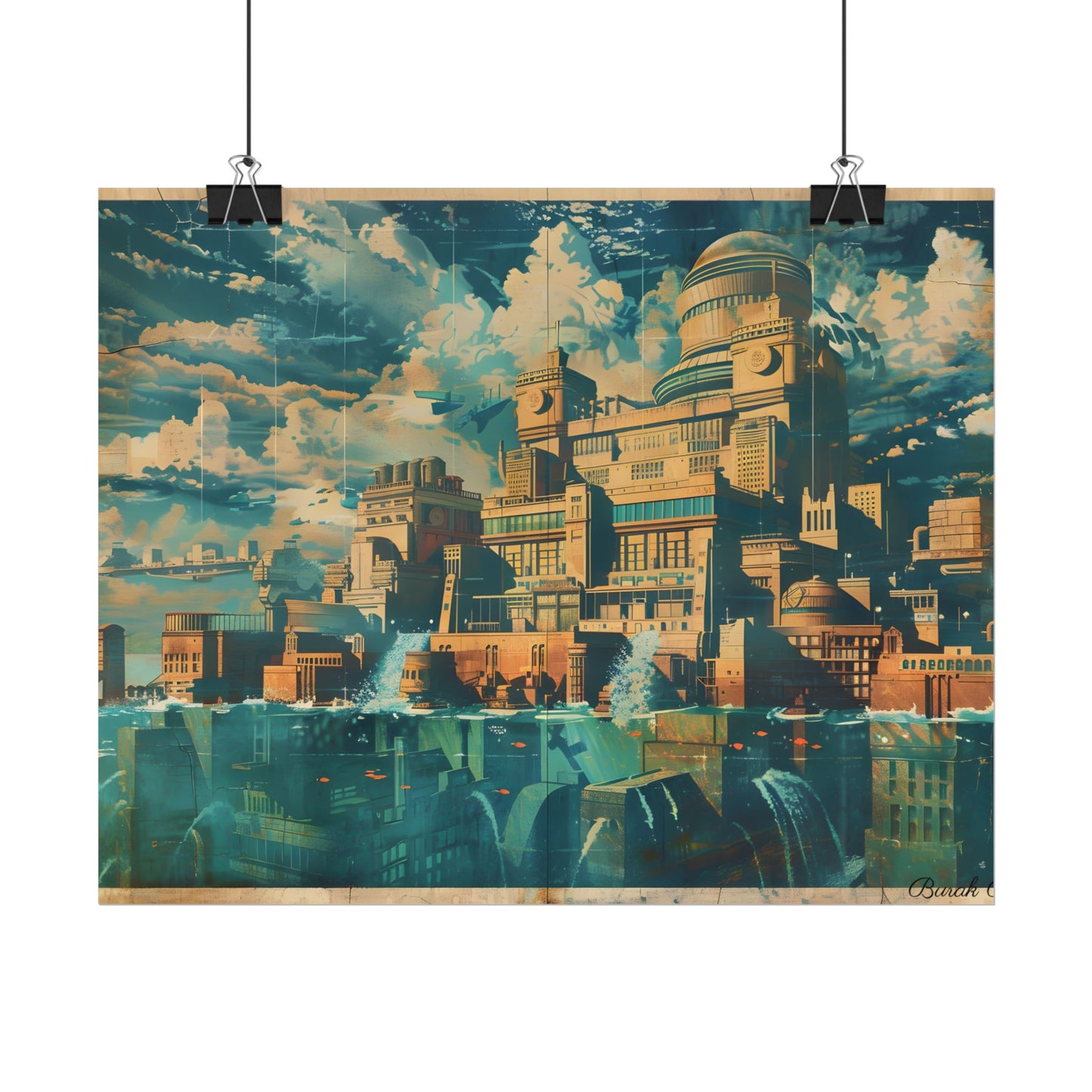 Vintage Travel Poster: Explore The Underwater Destination - Poster